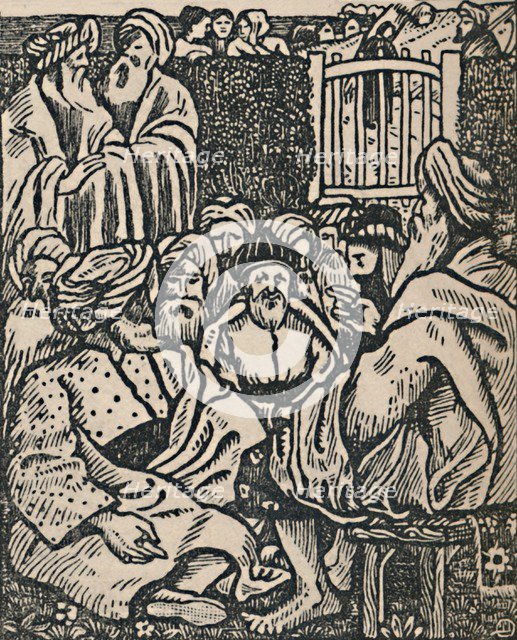 'The Meeting of the Elders', 1919. Artist: Lucien Pissarro.