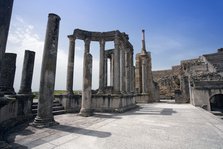 The theatre at Dougga (Thugga), Tunisia. Artist: Samuel Magal