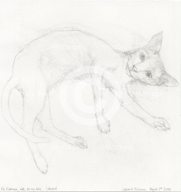 The Cat, 2000. Creator: Leonard Rosoman.