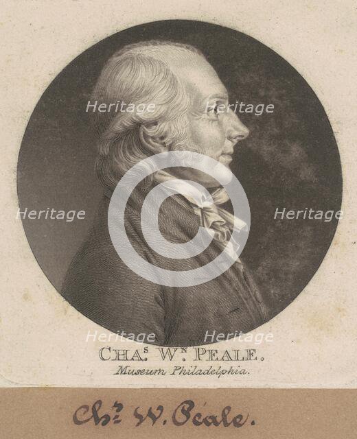 Charles Willson Peale, 1807. Creator: Charles Balthazar Julien Févret de Saint-Mémin.