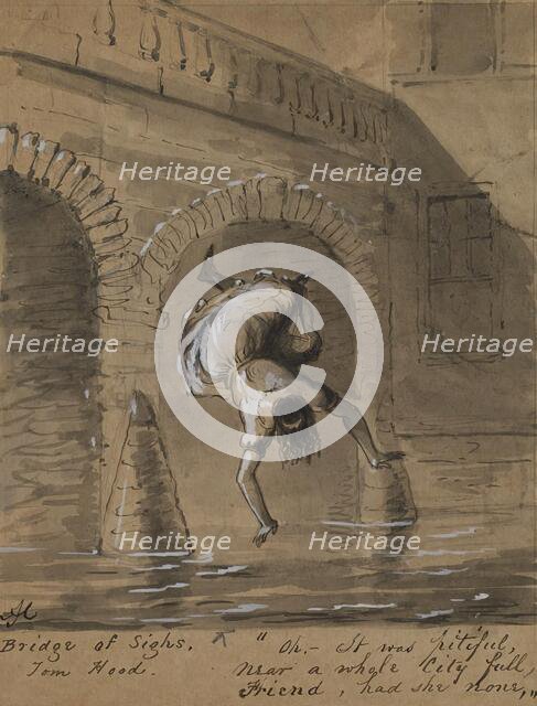 Bridge of Sighs, 1825-1870. Creator: Alfred Jacob Miller.