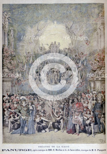 The opera Panurge, at the Théâtre de la Gaîté, Paris, 1895. Artist: Henri Meyer