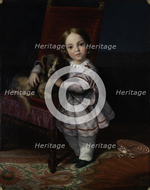 Portrait présumé de Vittoria Balze, 1845. Creator: Jean-Paul-Etienne Balze.