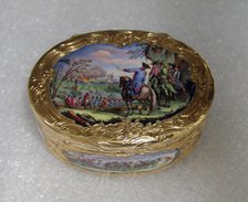 Snuffbox with military scenes, ca. 1770. Creator: I.I.H..