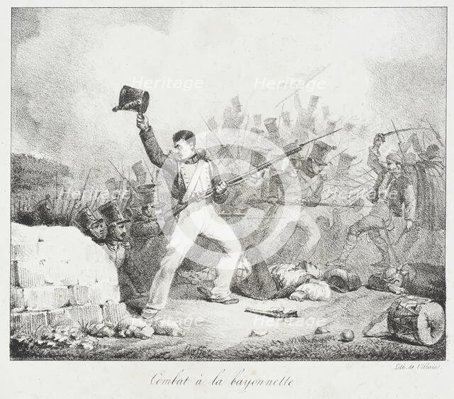 Combat à la Baionette, between 1825 and 1829. Creator: Auguste Raffet.