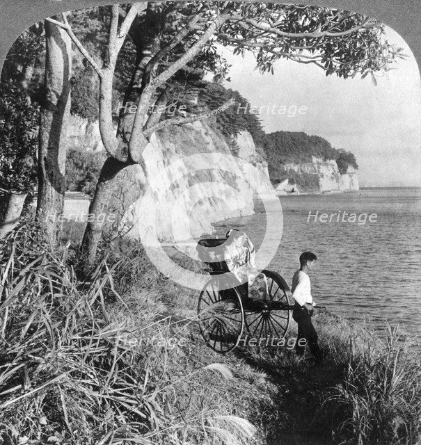 Looking east over 'Mississippi Bay', near Yokohama, Japan, 1904.Artist: Underwood & Underwood