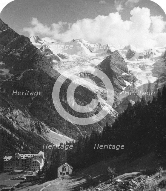 A hotel in Trafoi, Italy, c1900.Artist: Wurthle & Sons