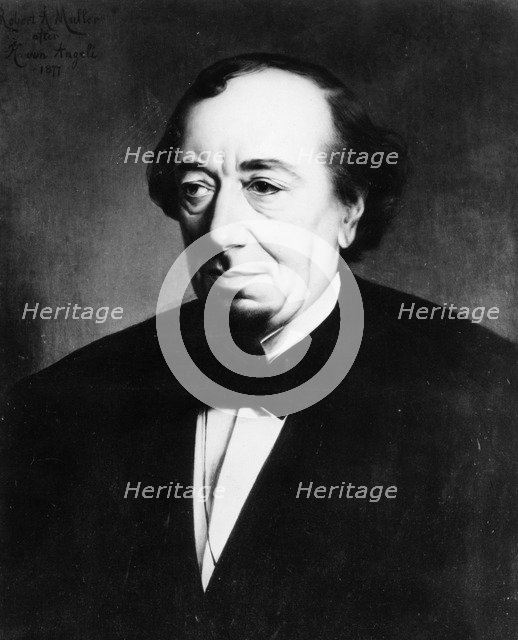 Benjamin Disreali (1804-81), British Conservative Primeminister. Artist: Unknown