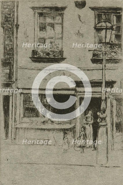 The Little Fish Shop, Chelsea Embankment, 1888-89. Creator: Theodore Roussel.