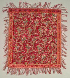 Embroidered Square, 18th-19th century. Creator: Unknown.