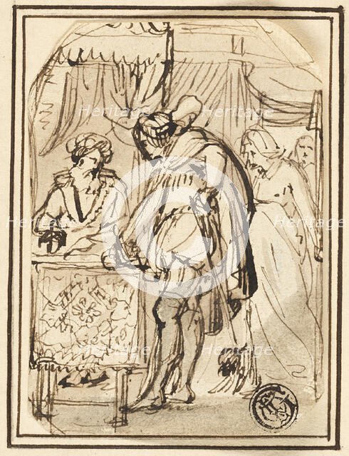 Young Man at Scribe's Table, n.d. Creator: Thomas Stothard.