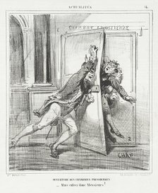 Ouverture des chambres Prussiennes -Mais entrez donc Messieurs!, 1866. Creator: Cham.