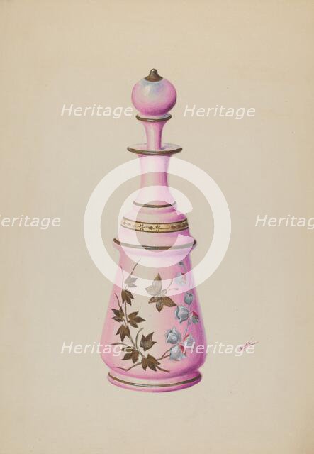 Toilet Bottle, c. 1937. Creator: Charles Moss.