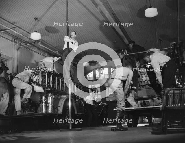 Firehouse station no. 4, Washington, D.C., 1943. Creator: Gordon Parks.