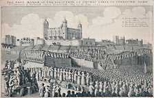 'Execution of the Earl of Strafford', c1641, (1903). Artist: Wenceslaus Hollar.
