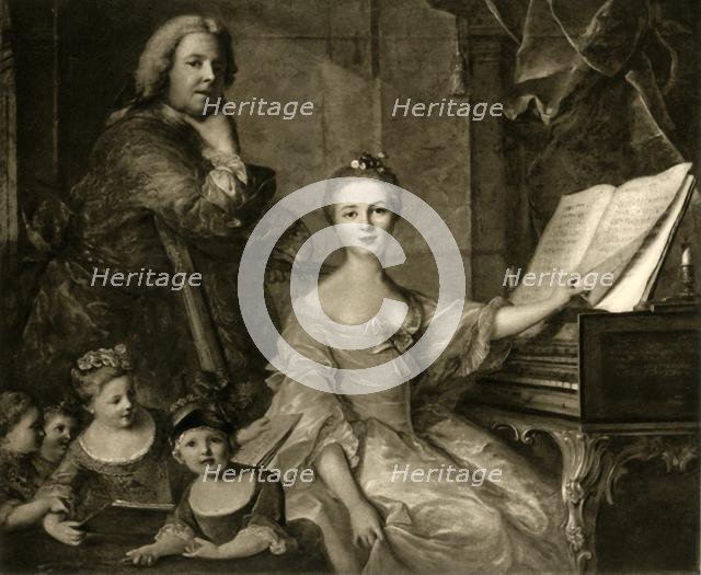 Jean-Marc Nattier and his family, 1730-1762, (1903). Creator: Unknown.