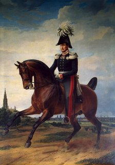 'Equestrian Portrait of Frederick William III of Prussia', (1797-1840), 1831.  Creator: Franz Kruguer.