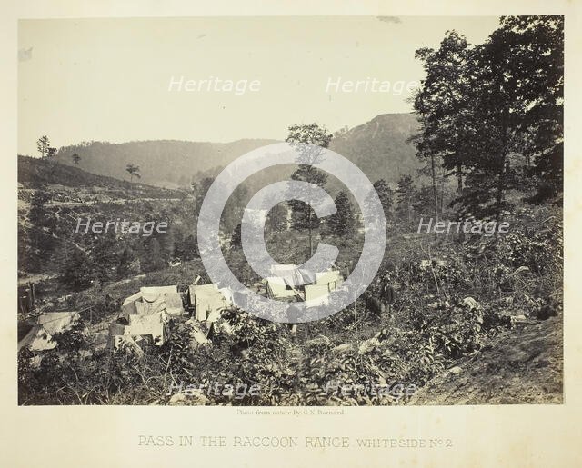 Pass in the Raccoon Range, Whiteside No. 2, 1864. Creator: George N. Barnard.