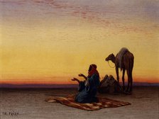 Arab at Prayer, c1860. Creator: Charles Théodore Frère.