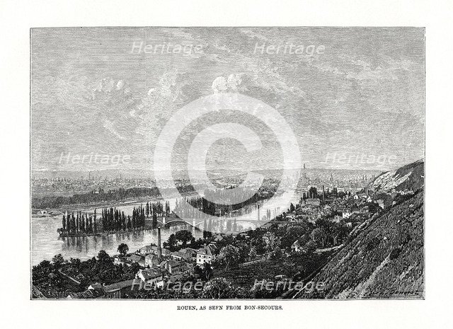 Rouen, Normandy, France, 1879. Artist: Unknown