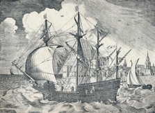 'Sixteenth Century Ship', 1925. Artist: Unknown.