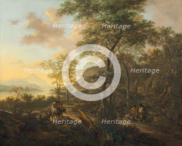 An Italianate Evening Landscape, c. 1650. Creator: Jan Dirksz Both.