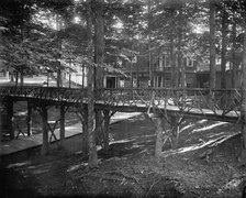 Rustic bridge, Chautauqua, c1898. Creator: Unknown.