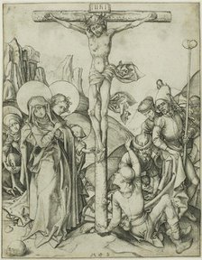The Crucifixion with the Holy Women, St. John and Roman Soldiers, n.d. Creator: Martin Schongauer.