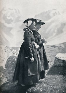 Two Swiss women, 1912. Artist: Charles Lefebure.