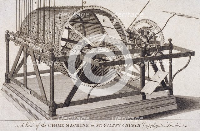 St Giles without Cripplegate, London, c1750. Artist: Anon