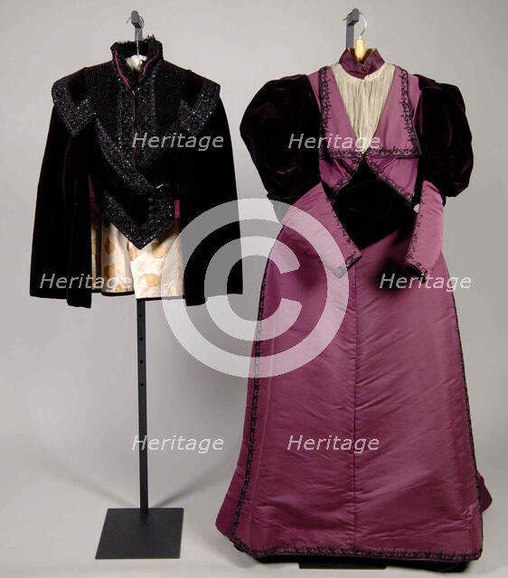 Evening ensemble, French, 1893. Creator: House of Worth.