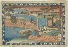 The Transmission Scene (Denjuba), from the series "Sugawara's Secrets (Sugawara denju)", c. 1830/44. Creator: Sadahide Utagawa.