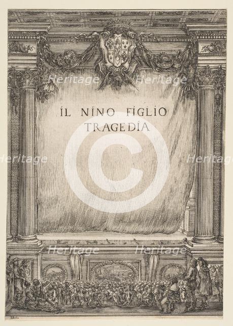 Frontispiece for Il Nino Figlio, 1655. Creator: Stefano della Bella.