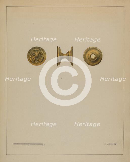 Drawer Pull, c. 1936. Creator: Philip Johnson.