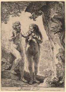 Adam and Eve, 1638. Creator: Rembrandt Harmensz van Rijn.