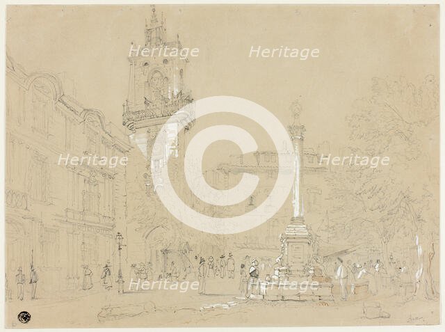 Square in Aix-en-Provence, n.d. Creator: Unknown.