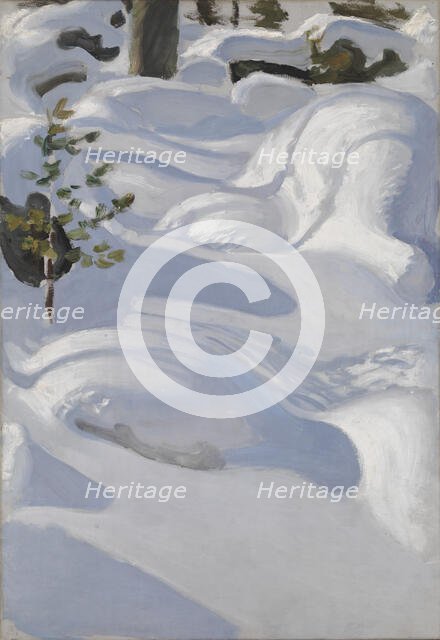 Sunshine on Snow, 1906. Creator: Akseli Gallen-Kallela.