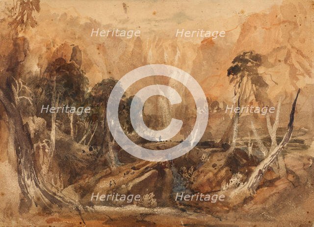 Landscape Fantasy, 1845-55. Creator: David Cox the Elder.