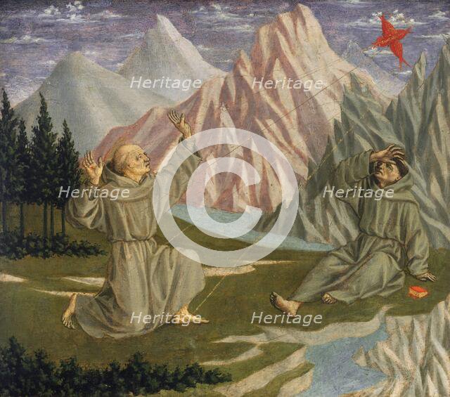 Saint Francis Receiving the Stigmata, c. 1445/1450. Creator: Domenico Veneziano.