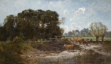 Cattle on the Pasture, 1876. Creator: Jozef Szermentowski.