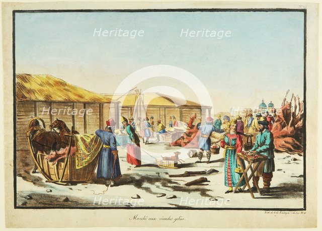 Frozen Meats Market, ca 1814. Artist: Anonymous  