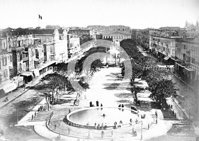 The Grand Square, Alexandria, Egypt, c1910s. Artist: Unknown