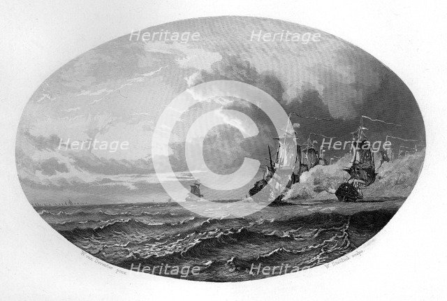 Four Days Battle, 1666 (c1870).Artist: W Steelink