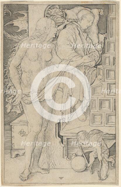 The Dream of the Doctor, 1481/1497. Creator: Wenzel von Olmutz.