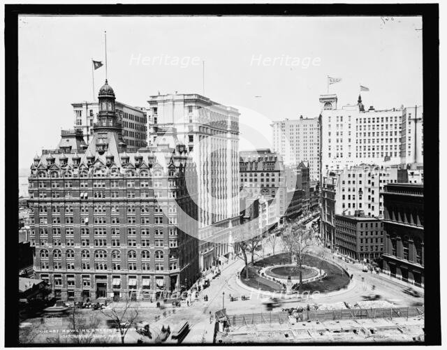 Bowling Green, New York, c1900. Creator: Unknown.