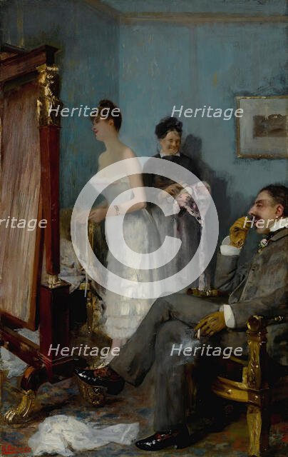 Nana, Early 1880s. Creator: Gervex, Henri (1852-1929).