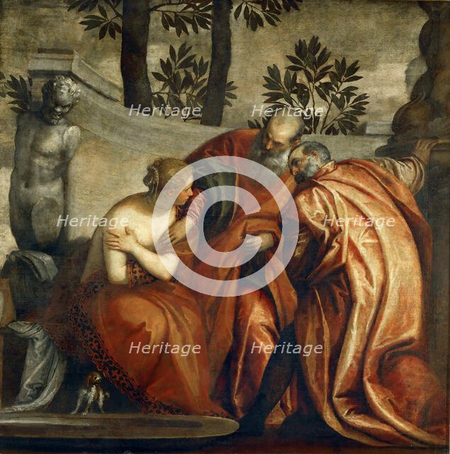 Susannah and the Elders, Last quarter of 16th century. Creator: Veronese, Paolo (1528-1588).
