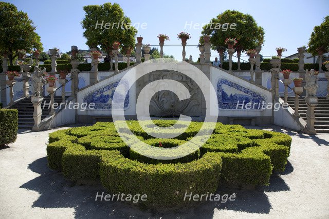 Ornamental box hedging, Episcopal Palace Garden, Castelo Branco, Portugal, 2009.  Artist: Samuel Magal