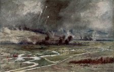'The attack on the German positions north of the Aisne, 16th April 1917', (1926).Artist: Francois Flameng