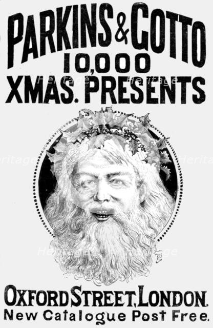 ''Parkins and Gotto, 10,000 Xmas Presents', 1891. Creator: Unknown.